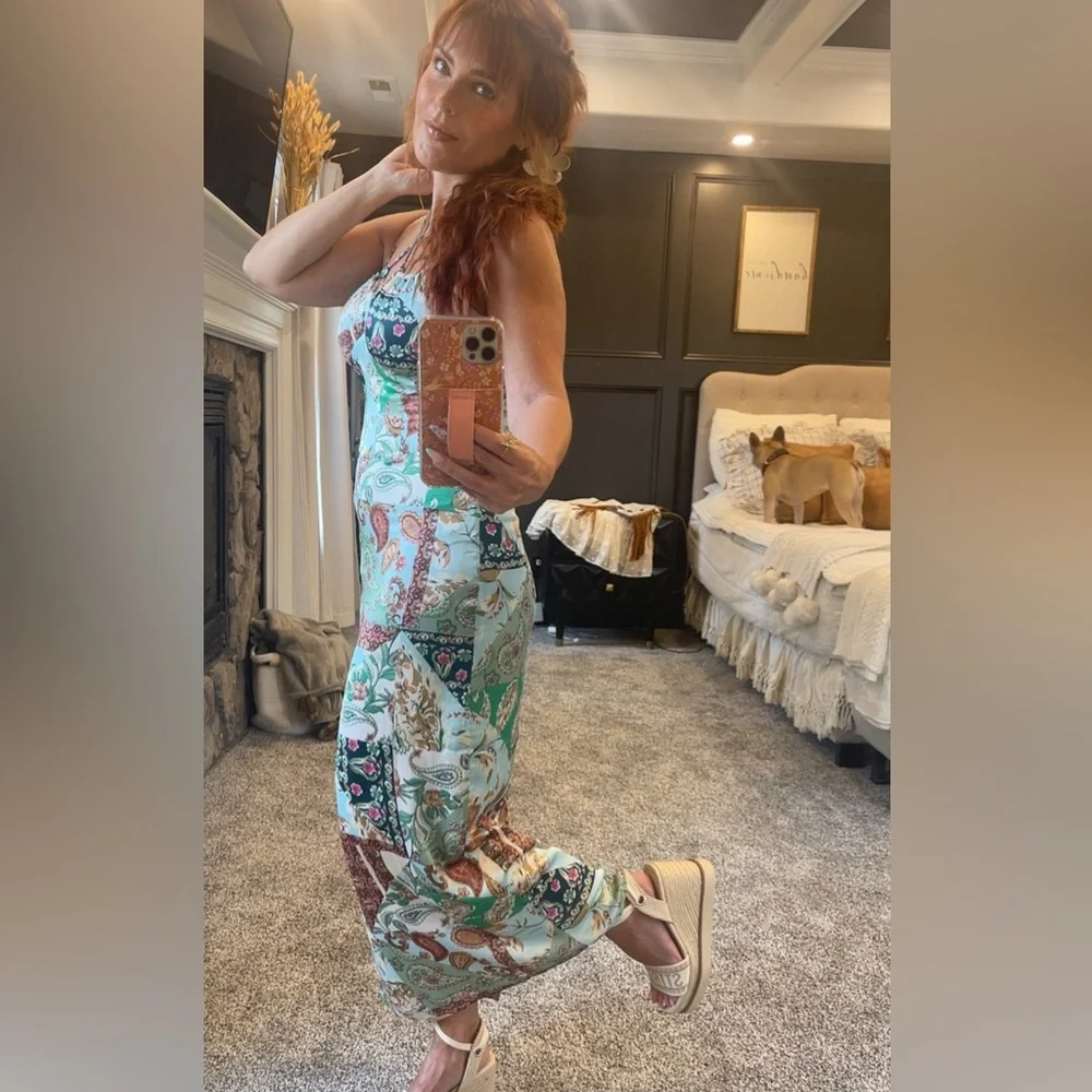 Boho Paisley Dress! Brand New, with tags! - Picture 2 of 3